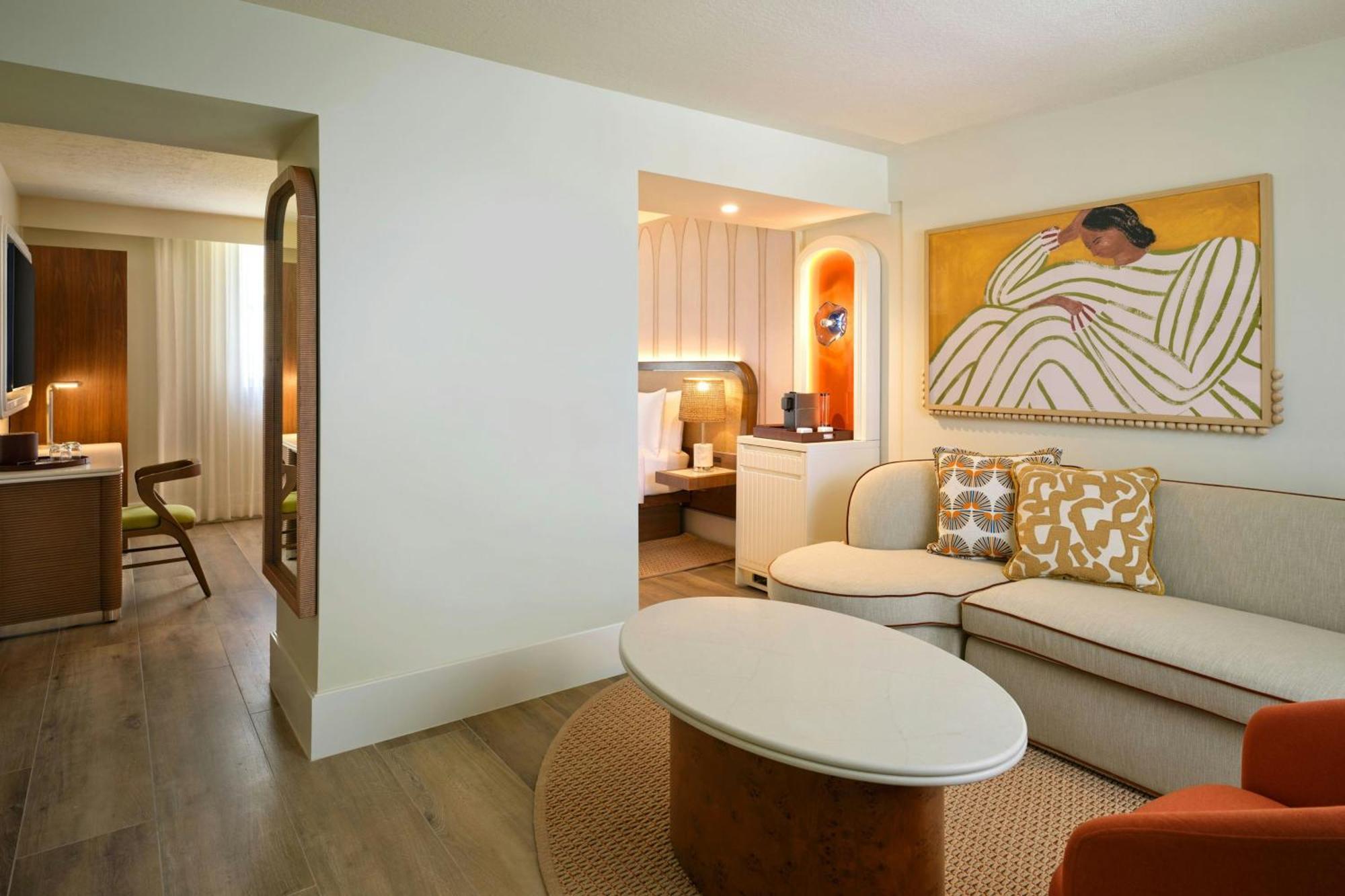 Bungalow mit Kingsize-Bett und Schlafsofa