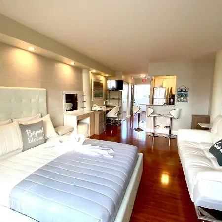 Modern Waterfront Apartment With Miami Skyline View, Free Parking 5 Mins Drive To Miami Beach-2